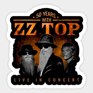 ZZTops Rock Band 50 Sticker